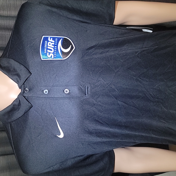 Nike Men's San Diego Surf Soccer Jersey Dri-FIT Short Sleeve Polo Shirt - Picture 2 of 9